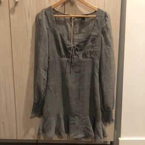 Black & White Plaid Dress